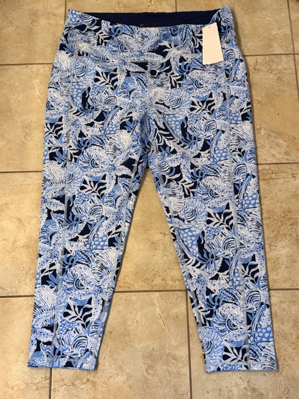Lilly Pulitzer Luxletic Weekender Leggings Coastal Constellation XXL NWT